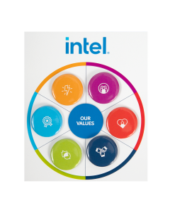 Intel Global 25mm Button Badges